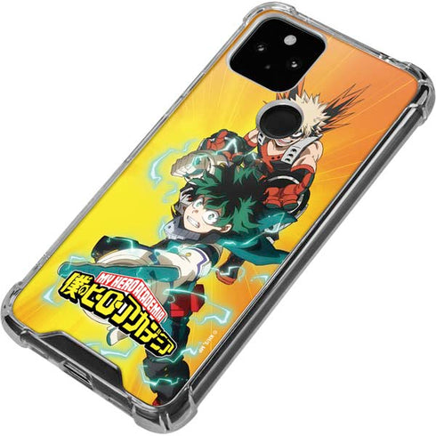 My Hero Academia Deku and Bakugo Season 5 Google Pixel 5 Clear Case